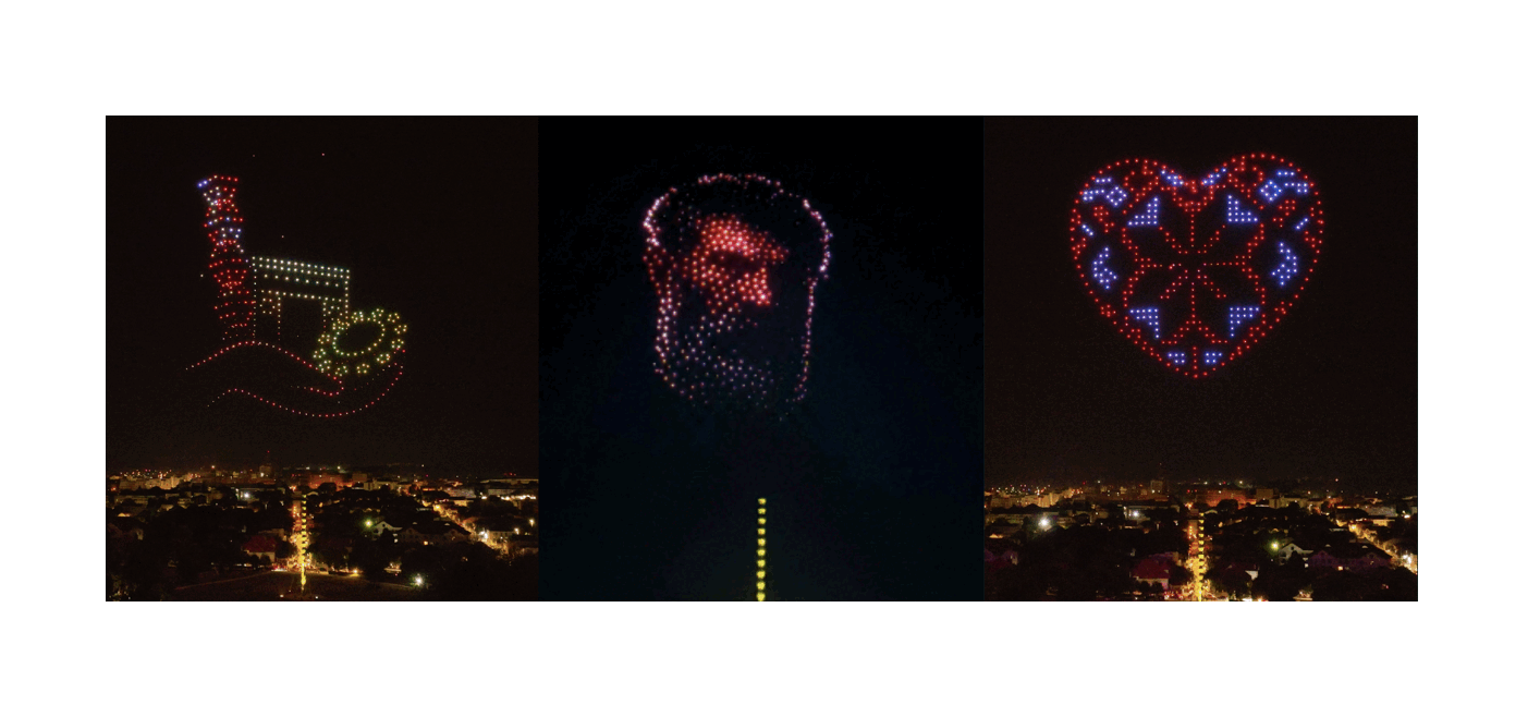Drone românești, spectacol de 450 la Târgu Jiu