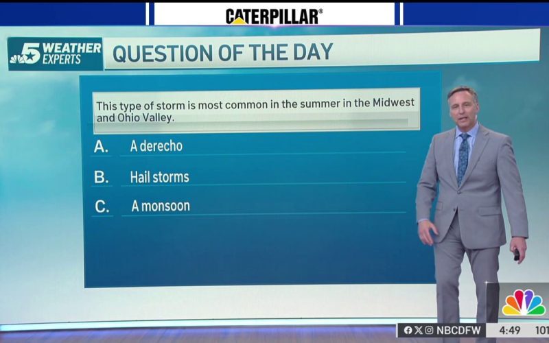 Which type of storm is the most common in the summer in the Midwest and Ohio Valley? – NBC 5 Dallas-Fort Worth