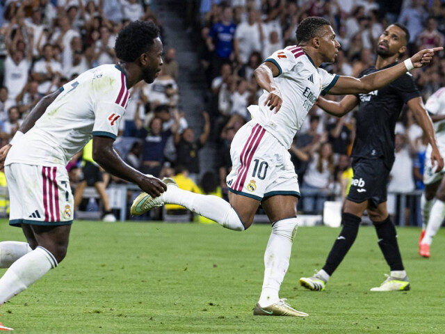 Real Madrid, victorie cu Sociedad. Vinicius, gol după dubla lui Mbappe