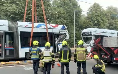 Accident grav în Germania: 25 de răniți în coliziune de tramvaie în Gelsenkirchen