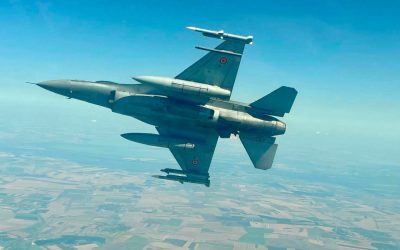 Țintă aeriană în România! Avioane F-16, în misiune