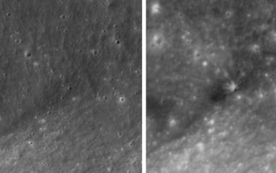 Luna, zgâriată: Imagini noi cu craterul făcut de racheta SpaceX