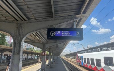 București-Brașov: Trenul a plecat spre munte