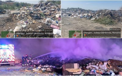 Răcari, amendată crunt: 65.000 lei pentru gunoaie arse. Garda de Mediu dă Primăria în judecată