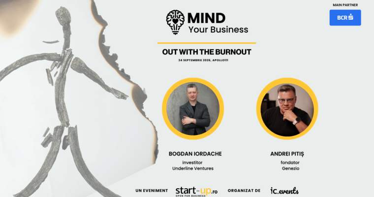 Investitori și fondatori dezbat wellbeing-ul mintal la Mind Your Business 2026
