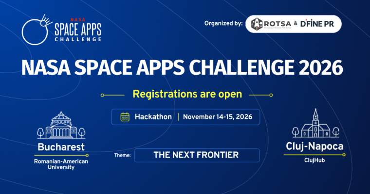 NASA Space Apps: Înscrieri deschise până pe 13 noiembrie