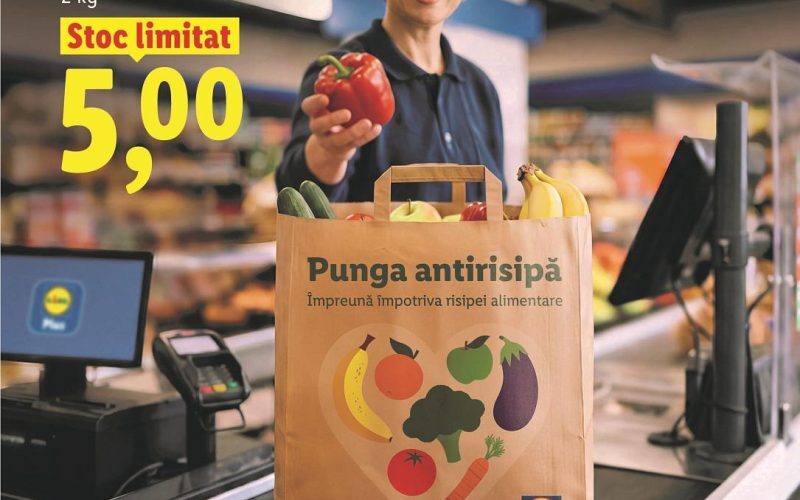 Lidl România luptă cu risipa: Pungi anti-risipă pentru legume/fructe