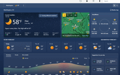 Windows 11: Aplicația meteo, un monstru RAM de 1 GB
