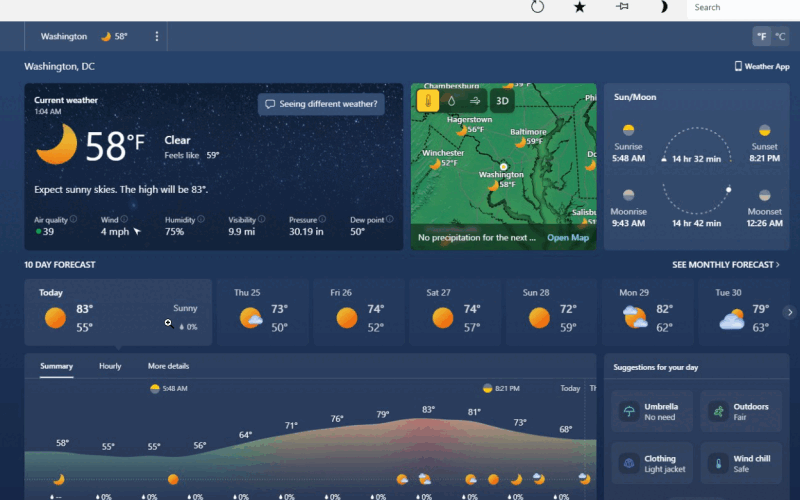 Windows 11: Aplicația meteo, un monstru RAM de 1 GB