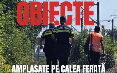 Pericol pe calea ferată litoral: Obiecte puse intenționat pe șine