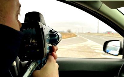 Radar pe E85: Mașină, 172 km/h, Poșta Câlnău