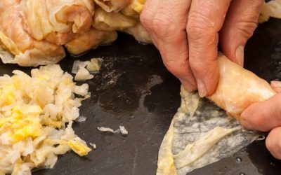 Sarmale de post rapide: Ciuperci și soia, gata în cel mai scurt timp