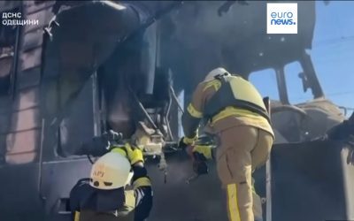 Dronă rusă a lovit tren, mecanicul și ajutorul său, uciși în Ucraina