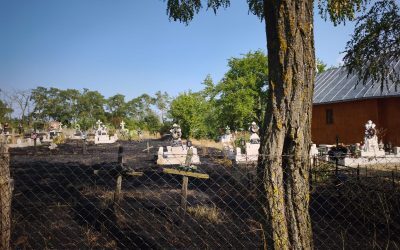 Cimitir în flăcări la Botoșani: Lumânare nesupravegheată a mistuit cruci
