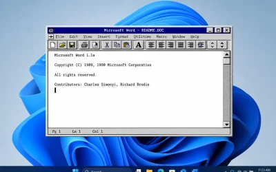 Word vechi, Windows 11: Lecție pentru softul actual