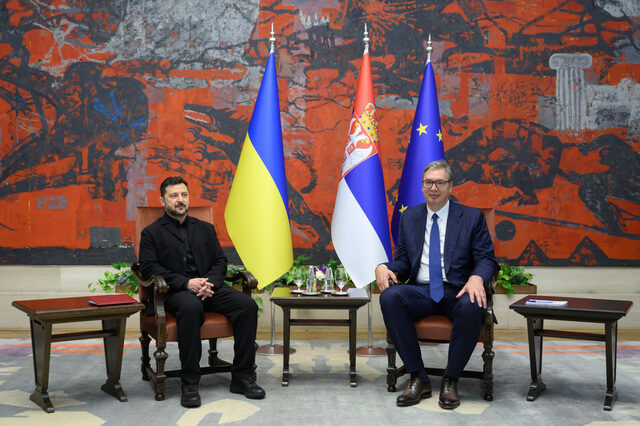 Zelenski, la Belgrad: „Ucraina e în război, nu e timp de scepticism”