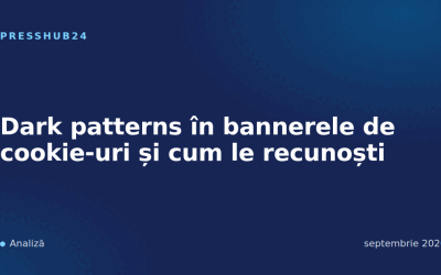 Dark patterns în bannerele de cookie-uri și cum le recunoști