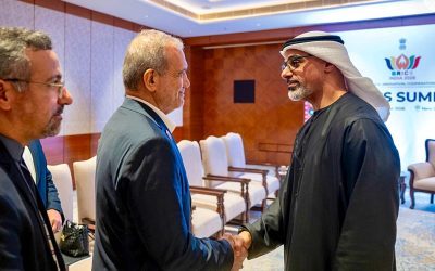UAE and Iran leaders meet at the BRICS summit for the first time since the war